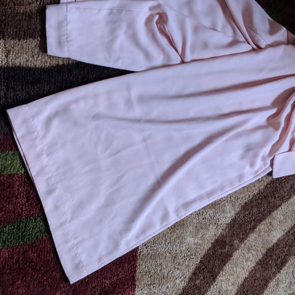 Light pink belted wide leg pants - Picture 4 of 4